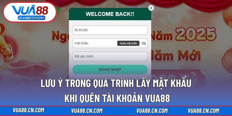 Lưu ý để luôn lấy lại mật khẩu suôn sẻ và an toàn